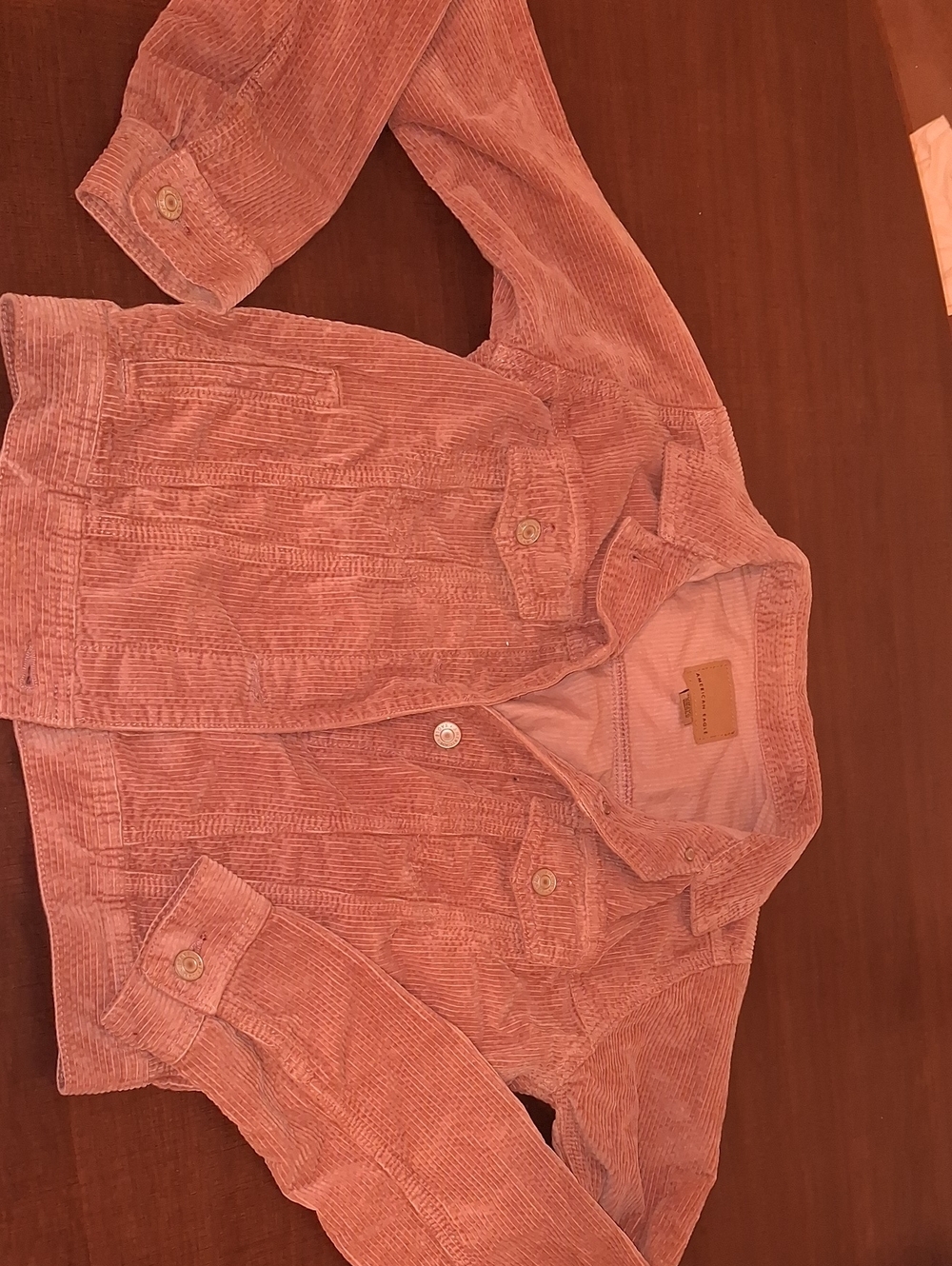 American Eagle Rose/pink Corduroy Jacket